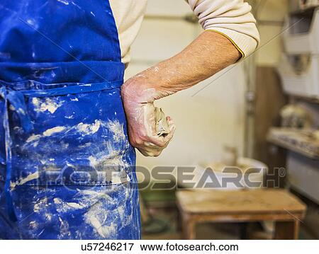 Female potter in studio View Large Photo Image Stock Photo - Female potter in studio. Fotosearch