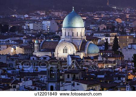 Great Synagogue of Florence View Large Photo Image Stock Photo - Great Synagogue of Florence. Fotosearch