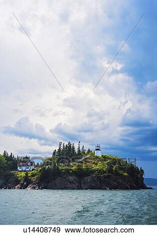 Lighthouse on cliff View Large Photo Image Stock Photo - Lighthouse on cliff. Fotosearch