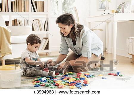 Mother playing with son (2-3) View Large Photo Image Stock Image - Mother playing with son (2-3). Fotosearch