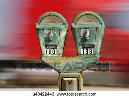 Old parking meter against panning transportation mode View Large Photo Image Stock Image - Old parking meter against panning transportation mode. Fotosearch