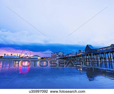 Pier at Old Orchard Beach View Large Photo Image Stock Image - Pier at Old Orchard Beach. Fotosearch