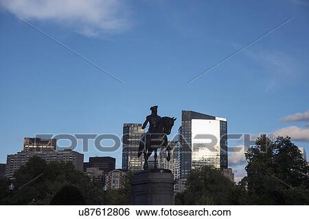 Statue of George Washington in Boston Public Gardens View Large Photo Image Stock Photograph - Statue of George Washington in Boston Public Gardens. Fotosearch