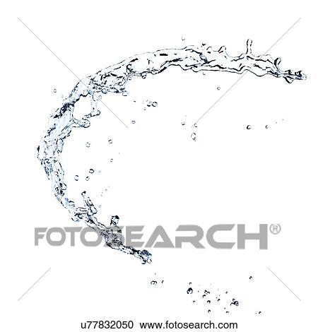 Stock Image - Studio shot of splashing water. Fotosearch