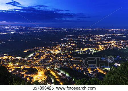 Stock Photography - Townscape at night. Fotosearch