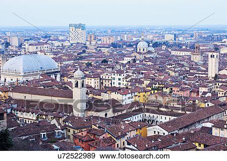 Townscape of Brescia View Large Photo Image Stock Photo - Townscape of Brescia. Fotosearch