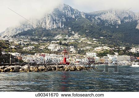Stock Image - View of Marina Grande. Fotosearch