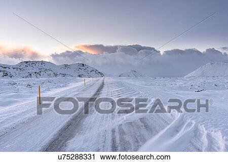 Diminishing perspective of windswept tire tracks on road, Hveragerdi, Iceland View Large Photo Image Stock Image - Diminishing perspective of windswept tire tracks on road, Hveragerdi, Iceland. Fotosearch