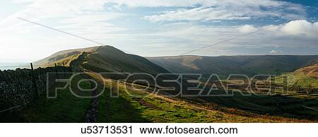 Dry stone wall on the peak of Mam Tor, Peak District, Derbyshire, England, UK View Large Photo Image Stock Image - Dry stone wall on the peak of Mam Tor, Peak District, Derbyshire, England, UK. Fotosearch