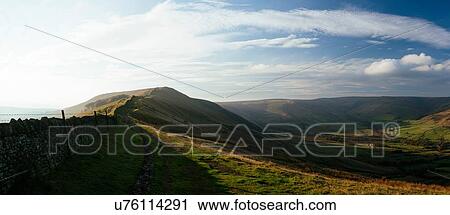 Dry stone wall on the peak of Mam Tor, Peak District, Derbyshire, England, UK View Large Photo Image Stock Image - Dry stone wall on the peak of Mam Tor, Peak District, Derbyshire, England, UK. Fotosearch