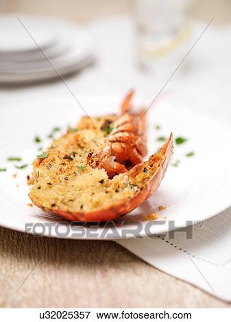 Stock Photo - Lobster thermidor. Fotosearch
