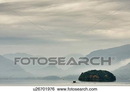 Mist over Derwent water, Keswick, Cumbria, UK View Large Photo Image Stock Photograph - Mist over Derwent water, Keswick, Cumbria, UK. Fotosearch