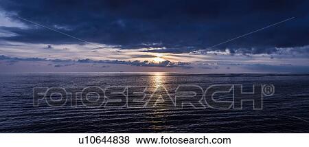 Panoramic seascape at dawn, Camogli, Liguria, Italy View Large Photo Image Stock Photo - Panoramic seascape at dawn, Camogli, Liguria, Italy. Fotosearch