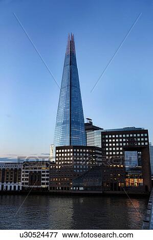 View of the Shard from London Bridge, London, UK View Large Photo Image Stock Photo - View of the Shard from London Bridge, London, UK. Fotosearch