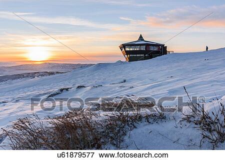 Watch tower in snow covered field at sunset, Skalafell, Iceland View Large Photo Image Stock Photo - Watch tower in snow covered field at sunset, Skalafell, Iceland. Fotosearch