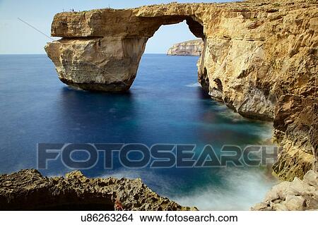 Picture - Azure window, Gozo, Malta. Fotosearch