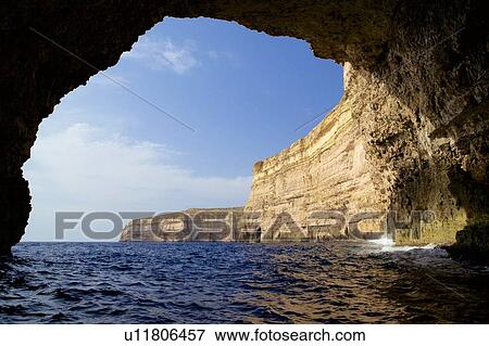 Azure window, Gozo, Malta View Large Photo Image Stock Photo - Azure window, Gozo, Malta. Fotosearch