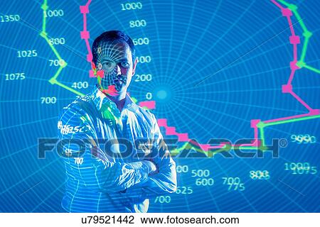 Businessman making presentation with projected financial data View Large Photo Image Stock Image - Businessman making presentation with projected financial data. Fotosearch