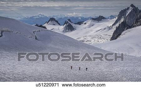 Climbers on glacier, Mer de Glace, Mont Blanc, France View Large Photo Image Stock Image - Climbers on glacier, Mer de Glace, Mont Blanc, France. Fotosearch