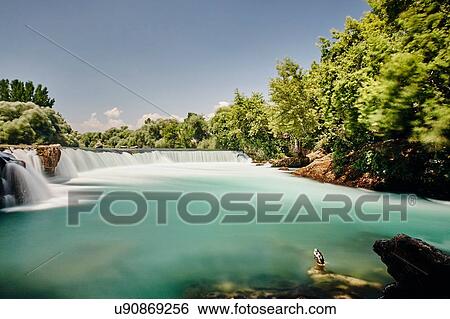 Stock Photograph - Manavgat waterfall, Antalya, Turkey. Fotosearch