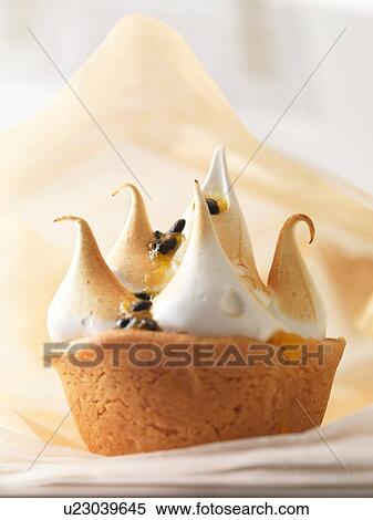 Mini meringue cake pastry with passion fruit View Large Photo Image Stock Photography - Mini meringue cake pastry with passion fruit. Fotosearch