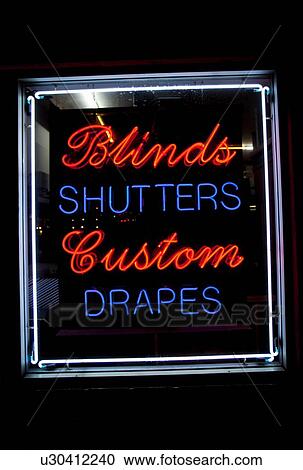 Neon sign at night View Large Photo Image Stock Image - Neon sign at night. Fotosearch