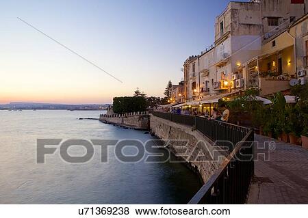 Ortygia, Sicily View Large Photo Image Stock Photo - Ortygia, Sicily. Fotosearch