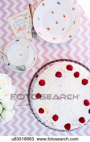 Overhead view of birthday tea party table with birthday cake and card View Large Photo Image Stock Image - Overhead view of birthday tea party table with birthday cake and card. Fotosearch