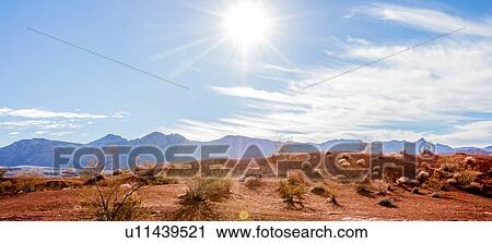 Panoramic image of mountain range, Valley of Fire State Park, Nevada, USA View Large Photo Image Stock Image - Panoramic image of mountain range, Valley of Fire State Park, Nevada, USA. Fotosearch