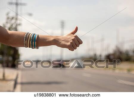 Person hitchhiking, Los Angeles, California, USA View Large Photo Image Stock Image - Person hitchhiking, Los Angeles, California, USA. Fotosearch