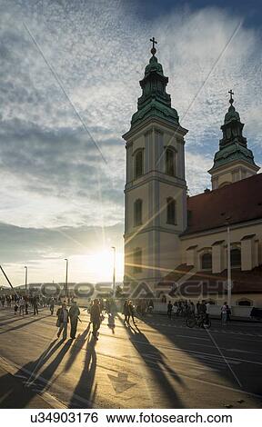 Saint Anne Church at sunset, Hungary, Budapest View Large Photo Image Stock Photograph - Saint Anne Church at sunset, Hungary, Budapest. Fotosearch