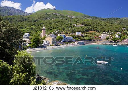 Stock Photography - Scenic view, Brando, Corsica. Fotosearch