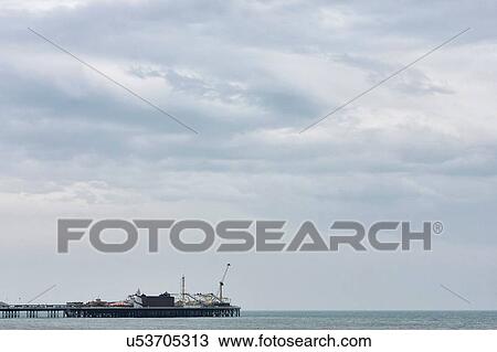 Seascape and Brighton pier, Brighton, England View Large Photo Image Stock Image - Seascape and Brighton pier, Brighton, England. Fotosearch