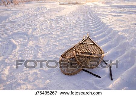 Snow tyre tracks and pair of snow shoes, Ural, Russia View Large Photo Image Stock Photo - Snow tyre tracks and pair of snow shoes, Ural, Russia. Fotosearch