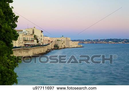 Syracuse, Sicily View Large Photo Image Stock Photo - Syracuse, Sicily. Fotosearch