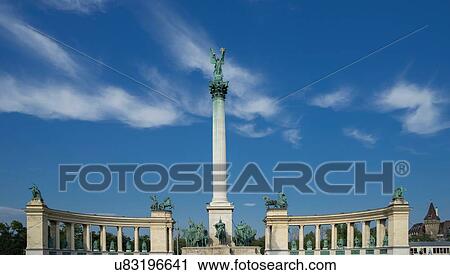 The Heroes Square, Hungary, Budapest View Large Photo Image Stock Image - The Heroes Square, Hungary, Budapest. Fotosearch