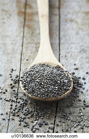 Black Chia seeds View Large Photo Image Stock Photograph - Black Chia seeds. Fotosearch