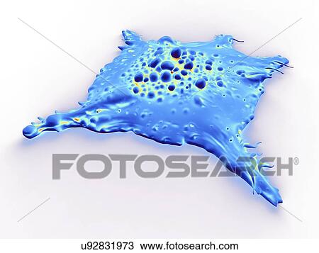 Stock Image - "Cancer cell, illustration". Fotosearch