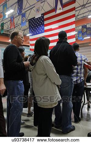 Caucus goers and voters wait in line to enter a caucus location in Las Vegas, Nevada, U. S., on Tuesday, Feb. 23, 2024 View Large Photo Image Stock Photo - Caucus goers and voters wait in line to enter a caucus location in Las Vegas, Nevada, U. S., on Tuesday, Feb. 23, 2024. Fotosearch