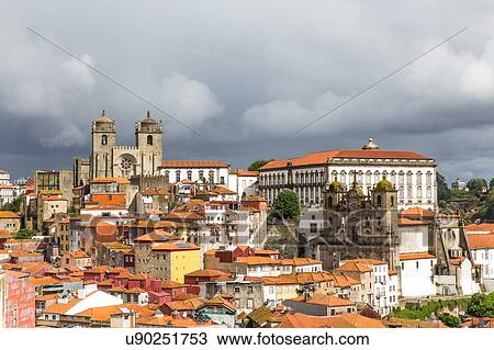 Cityscape, including Porto Cathedral and Igreja dos Grilos, Porto, Portugal View Large Photo Image Stock Image - Cityscape, including Porto Cathedral and Igreja dos Grilos, Porto, Portugal. Fotosearch