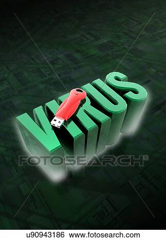 Stock Photograph - Computer virus. Fotosearch