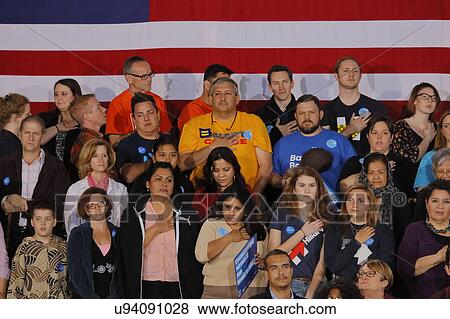 Crowd of supporters for Democratic Presidential Candidate Hillary Clinton Campaigns In Las Vegas, Nevada View Large Photo Image Stock Photo - Crowd of supporters for Democratic Presidential Candidate Hillary Clinton Campaigns In Las Vegas, Nevada. Fotosearch