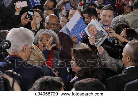 Democratic Presidential Candidate Hillary Clinton Campaigns In Las Vegas, Nevada View Large Photo Image Stock Photo - Democratic Presidential Candidate Hillary Clinton Campaigns In Las Vegas, Nevada. Fotosearch