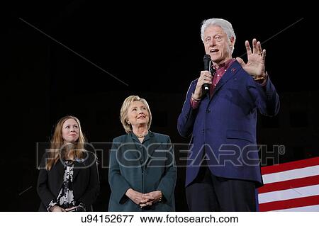 Stock Photo - Democratic Presidential Candidate Hillary Clinton Campaigns In Las Vegas, Nevada. Fotosearch