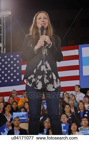 Stock Photo - Democratic Presidential Candidate Hillary Clinton Campaigns In Las Vegas, Nevada. Fotosearch