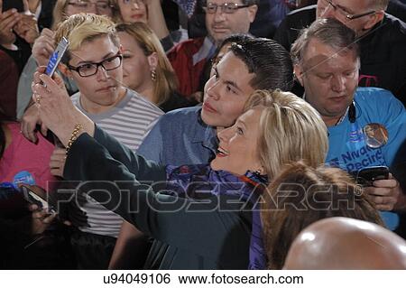 Democratic Presidential Candidate Hillary Clinton Campaigns In Las Vegas, Nevada View Large Photo Image Stock Photograph - Democratic Presidential Candidate Hillary Clinton Campaigns In Las Vegas, Nevada. Fotosearch