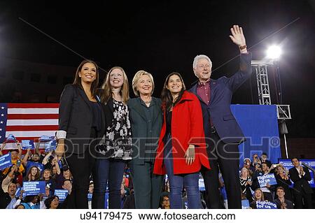 Stock Photography - Democratic Presidential Candidate Hillary Clinton Campaigns In Las Vegas, Nevada. Fotosearch