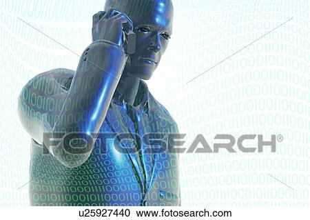Clipart - Digital Communication, illustration. Fotosearch