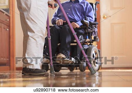Disabled couple View Large Photo Image Stock Photo - Disabled couple. Fotosearch