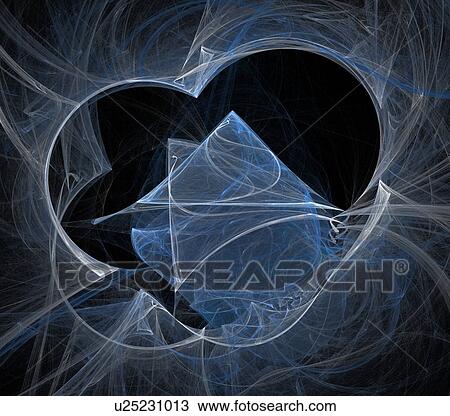 Drawing - Fractal, illustration. Fotosearch